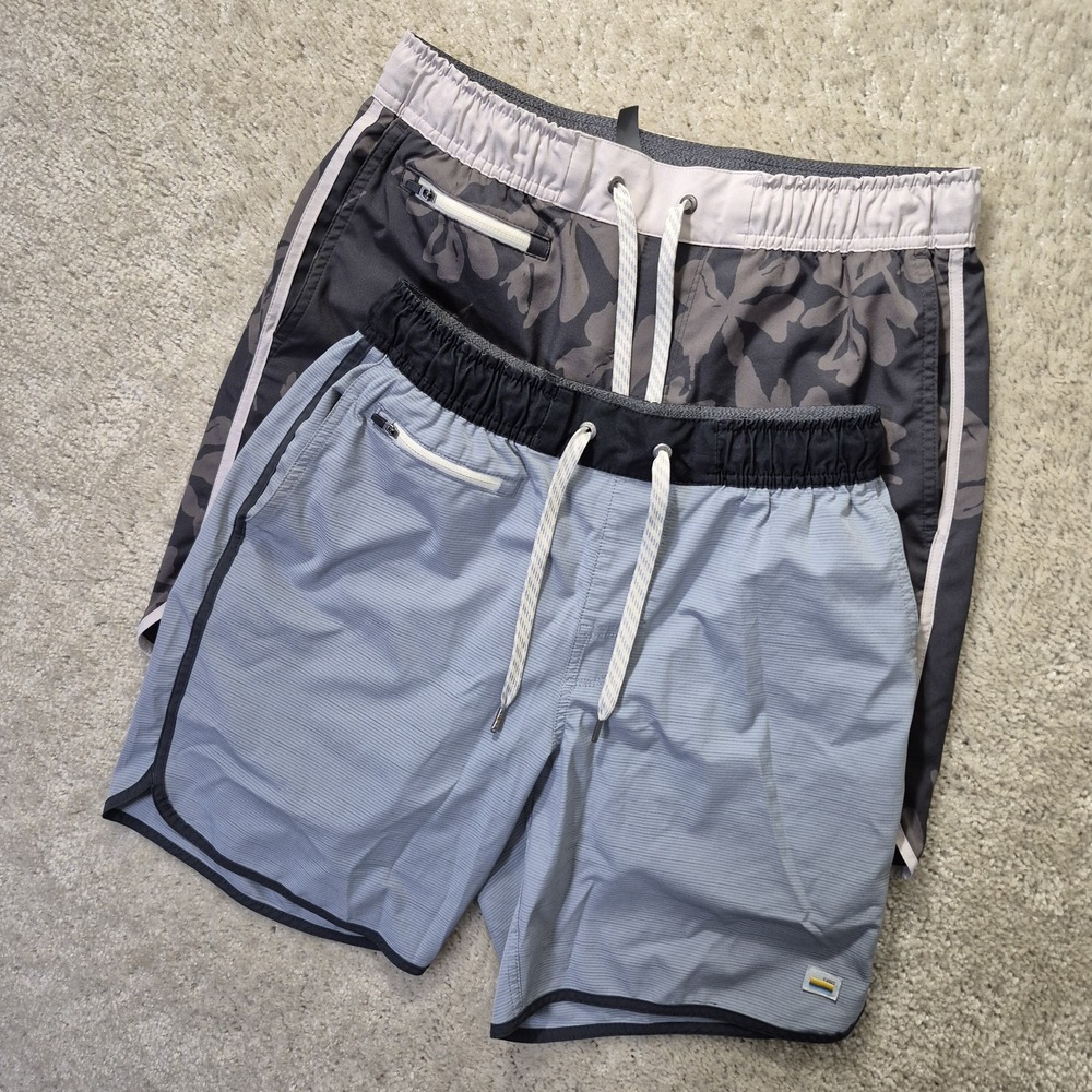 Vuori Banks Athletic Shorts Mens Small Lot Of 2 Performance Running Gym Hiking